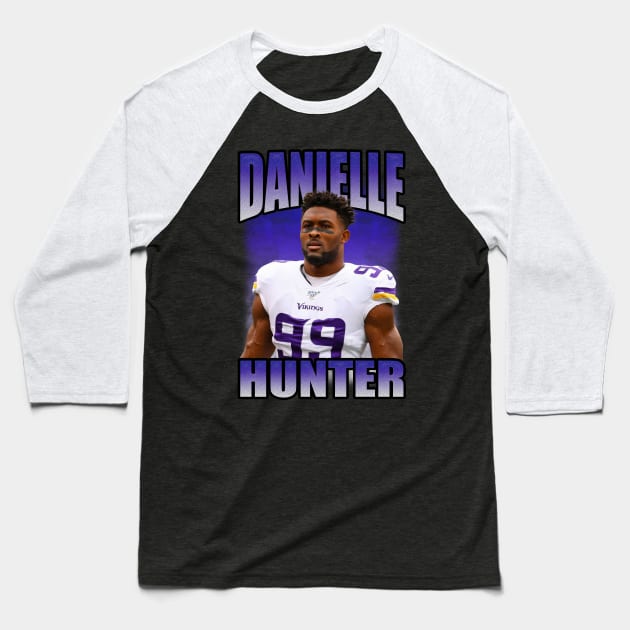 Danielle Hunter Bootleg Baseball T-Shirt by hackercyberattackactivity